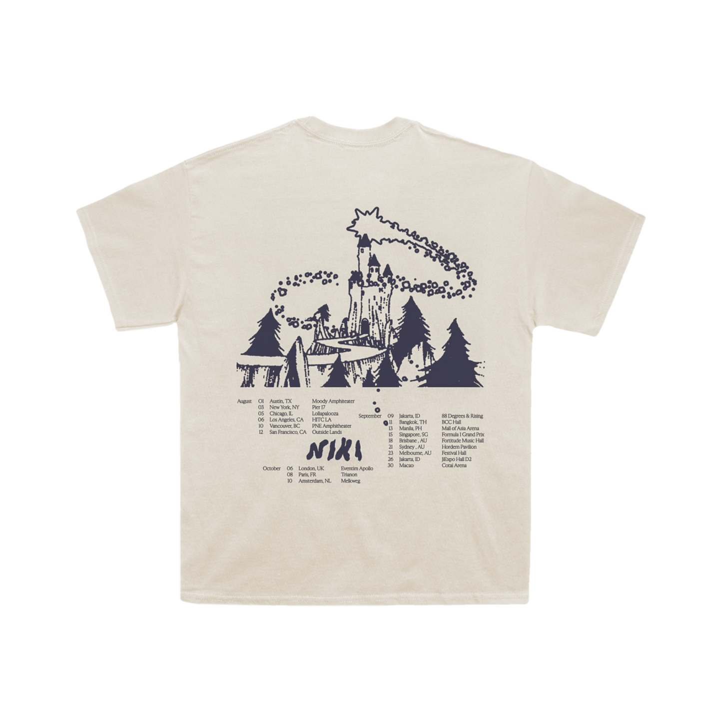 Niki 2023 Castle Tour Tee